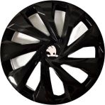 HMNL Skoda Octavia 14'' Inç Piano Black 4'lü Set Jant Kapağı Çelik Jant Görünümlü