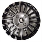 HMNL Skoda Rapid 15'' Inç Gri - Siyah 4'lü Set Jant Kapağı Çelik Jant Görünümlü