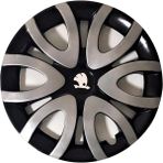 HMNL Skoda Roomster 15'' Inç Gri - Siyah 4'lü Set Jant Kapağı Çelik Jant Görünümlü