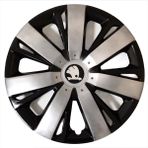 HMNL skoda Scala 14'' Inç Gri - Siyah 4'lü Set Jant Kapağı Çelik Jant Görünümlü