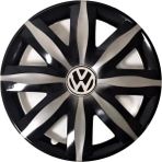 HMNL Volkswagen Golf 14'' Inç Gri - Siyah 4'lü Set Jant Kapağı Çelik Jant Görünümlü