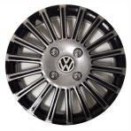 HMNL Volkswagen Touran 15'' Inç Gri - Siyah 4'lü Set Jant Kapağı Çelik Jant Görünümlü