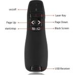 HMO Store Profesyonel Sunum Kumandası Wireless Presenter Laser Pointer + Pil ve Taşıma Kutusu - siyah