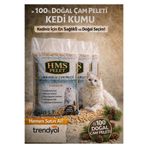 HMS PELET %100 Doğal çam peleti kedi kumu katkısız 3 lü ekonomik paket 10 LT X 2 Tozsuz çam kokulu