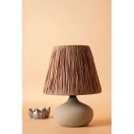 Hmydesign Chemin Handmade Seramik Abajur Kahve-gri