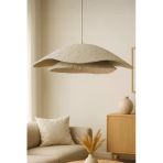 Hmydesign Dublestra Handmade Karbon Beton Avize Beyaz
