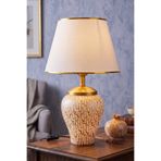 Hmydesign Gloire Handmade Seramik Abajur Pudra Beyaz