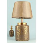 Hmydesign Grande Seramik Abajur Gri Gold
