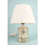 Hmydesign Plomb Desenli Handmade Abajur Beyaz