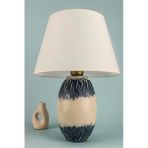 Hmydesign Reflechi Handmade Seramik Abajur Lacivert-Krem