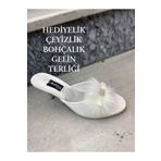HMZ TEKSTİL HEDİYELİK ÇETİZLİK BOHÇALIK GELİN TERLİĞİ . ÇEYİZLİK TOPUKLU GELİN TERLİĞİ