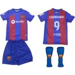 HN Sport Çocuk Barcelona Lewandowski Forması + Şort+Çorap 3lü Set - 9 - 10 Yaş - Mavi