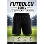 hn sport Spor Şort Cepsiz Astarlı ve İpli Halı Saha Futbol Şortu Hafif Rahat Antrenman ve Maç Şortu