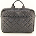 HNB Kapitone Macbook Air Pro 13 & 13.3 Inç Evrak Laptop Çantası - 36,5 cm X 27 cm X 6 cm - Siyah