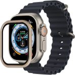 Hnrlishp Newface Watch Ultra 49MM Alüminyum Kasa Cam Ekran Koruyucu - Gold - Altın
