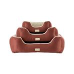 Hnrlishp Pet Comfort Echo Köpek Yatağı Tarçın/ecru Peluş M 80X65CM - Şeffaf
