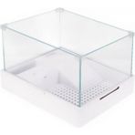 Hnrlishp Sobo Cam Kaplumbağa Bahçesi Filtre-Lambalı 40X29X25 - Beyaz