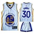 Hnsport Golden State Warriors Curry Çocuk Basketbol Forması ve Şort - Beyaz - 4 - 5 Yaş