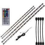 hntoolight DC5V USB kablosu LED şerit ışık lambası SMD 5050 TV arka plan aydınlatma kiti masaüstü arka plan lambası TV bilgisayar ekran ekran çok renkli Warterprood