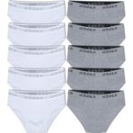 Hnx 10'Lu Pamuklu Beli Lastikli Erkek Slip Külot