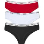 Hnx 3'Lü Pamuklu Beli Lastikli Hipster Kadın Külot