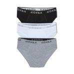 HNX UNDERWEAR 3'lü Hünex Yazılı Lastikli Erkek slip Külot Siyah-Beyaz-Gri M hnxNM5791