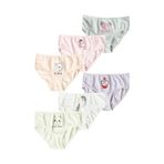 HNX UNDERWEAR 6'lı Pamuklu Baskılı Kız Çocuk Külot Karışık-5 10-11 Yaş hnxNM856