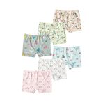 HNX UNDERWEAR 6'lı Pamuklu Empirme Kız Çocuk Boxer Külot Karışık-1 2-3 Yaş hnxNM710