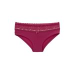 HNX UNDERWEAR Beli Dantelli Yarım Şort Kadın Boxer Külot Fuşya M hnxNM6077