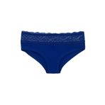 HNX UNDERWEAR Beli Dantelli Yarım Şort Kadın Boxer Külot Saks L hnxNM6082