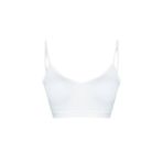 HNX UNDERWEAR Beyaz Kaşkorse İnce Askılı Pedli Kadın Büstiyer Beyaz M hnxNM661