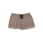 HNX UNDERWEAR Dantel Detaylı Pamuklu Kadın Şort Kahve L hnxNM5652