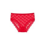 HNX UNDERWEAR Dantelli Kırmızı Yüksek Bel Büyük Beden Kadın Külot Kırmızı 4XL hnxNM1597