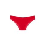 HNX UNDERWEAR Dantelli Kırmızı Zarif Lastik Külot Kırmızı L hnxNM1806