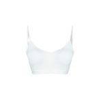 HNX UNDERWEAR Ekru Kaşkorse İnce Askılı Pedli Kadın Büstiyer Ekru L hnxNM640
