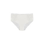 HNX UNDERWEAR Ekru Pamuklu Ön Yan ve Arka Dantelli Büyük Beden Kadın Külot Ekru 3XL hnxNM2459