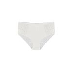 HNX UNDERWEAR Ekru Pamuklu Ön Yan ve Arka Dantelli Büyük Beden Kadın Külot Ekru 5XL hnxNM2452