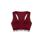 HNX UNDERWEAR Kadın Pedli Sporcu Sütyen Bordo L hnxNM525