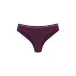 HNX UNDERWEAR Micro Lazer Kesim Petek Lastik Hayalet Brazil Kadın Külot Mor L hnxNM3500