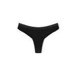HNX UNDERWEAR Micro Lazer Kesim Petek Lastik Hayalet String Kadın Tanga Külot Siyah M hnxNM8021