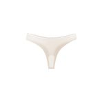 HNX UNDERWEAR Mikro Kumaş Lazer Kesim Hayalet String Tanga Kadın Külot Ekru L hnxNM6870