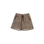 HNX UNDERWEAR Pamuklu Desenli Cepli Lastikli Kadın Şort Leopar Sarı XL hnxNM5692