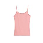 HNX UNDERWEAR Pamuklu Fitilli Dokulu İnce Askılı Kadın Atlet (Vizon, M)