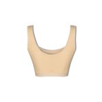 HNX UNDERWEAR Pamuklu Kalın Askılı Çıkarılabilir Pedli Kadın Büstiyer (Ten, M)