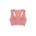 HNX UNDERWEAR Pamuklu Yazılı Lastikli Çapraz Askılı Çıkarılabilir Kaplı Kadın Sporcu Sütyen (Vizon, XL)