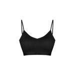 HNX UNDERWEAR Siyah Kaşkorse İnce Askılı Pedli Kadın Büstiyer Siyah M hnxNM641