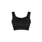 HNX UNDERWEAR Siyah Kaşkorse Kalın Askılı Pedli Kadın Büstiyer Siyah L hnxNM460