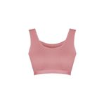 HNX UNDERWEAR Vizon kaşkorse Kalın Askılı Pedli Kadın Büstiyer Gül Kurusu L hnxNM466