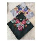 hoaryage 2 Adet Desenli , Dikişli, Oyasız Yazma, Tülbent Yemeni, Fular , Eşarp