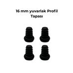 Hobbi 16 mm İç Yuvarlak Tapa Sehpa Sandalye Masa İçe Geçme Profil Boru Tapası (kelebek) (4 Adet)